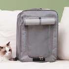 Petseek Cat Backpack Cat Carrier Cage Trolley Outdoor Foldable Travel Cat Bag