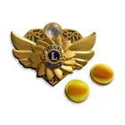 Customized three-dimensional Eagle badge/metal buckle medallion with wing flaps