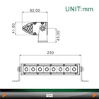 40w led bar work light flood beam single row slim led car bumper bar
