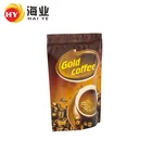 Custom printed coffee bag packaging 250g zip coffee bag aluminum foil stand up coffee bag with zipper