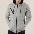 Hoodies Hot Selling Men's Zip Sports Hoodies Plain Hoodies with Chest Pocket Stylish Workout Men Hoodie