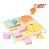 Wooden Toys For Kids Early Learning Geometric Shape Decomposition Board