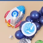 Party My Moon Pie Helium Tank Astronauts Theme Kids Foil Balloon Set Party Decorations