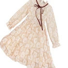 Big Girl Korean Dress Spring and Autumn Lace Dress Long Sleeve Princess Skirt 2019 Autumn Lace Dress