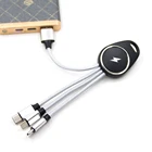 Corporate Gift Corporate Gifts Corporate Gift 15CM Keychain Multi Charging Cable All In 1 Cable With LED Logo