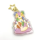 Anime Clear Epoxy Resin Acrylic Charm Keychain