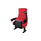 Flame retardant anti stain Movie theatre seats uplifed PU armrest Cup holder design Cinema chair