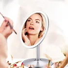 2019 Hot Sales Aluminum Vanity Makeup Mirror Touch Screen Swith Home Use Cosmetic Makeup Mirror With Led Light