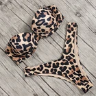 Push Up Leopard Women Custom Brazilian Swimwear Sexy Bikini Swimsuit