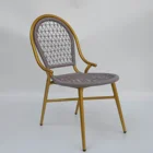 2020 hot selling outdoor stackable round rope dining chair for garden