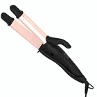 Wholesale price rose gold flat iron curling iron in one digital 2 in 1 hair curler and straightening iron