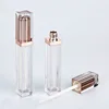DIY custom luxury packaging private label empty clear plastic container lip gloss tube
