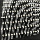 S134 Wholesale Stretch Elastic Mesh Fabric gold and silver crystal Rhinestone Mesh Trim