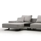 The latest minimalist series living room light luxury armrest combination chaise sofa