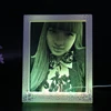 Modern Personalized Custom Decorative Acrylic Desktop Display Wedding Gift Item LED Light Photo Frame Rahmen Color Changing