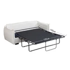 Sofa 2020 Modern European Style Living Room Foldable Metal Floor Sofa Bed Fablic For Adults VT-14.030