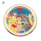 Custom Hard Enamel Forrest Friend Raised Metal Round Pin on Pin