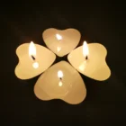 Citronella 6pk Filled Heart Shape Tealight Scented Candles in PET Box