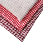Wholesale Organic Knitted 85 Cotton 15% Spandex One Face Checked Design 32S Jacquard Plaid Fabric For Bed