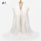 wholesale women solid color hijab new fashion lace muslim shawl scarf hijab