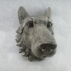 Hot sale home decoration polyresin wall animal wolf head decor wall hanging