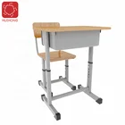 School School Burlywood Wear Well Classroom Desk Educational Furniture Student School Chair Desk
