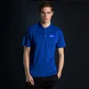 Quick-dry 100% polyester man custom LOGO sports POLO shirt T-shirt tshirt with logo