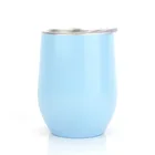 Best Selling 12oz Double Wall Insulated Vacuum Stainless Steel Travel Wine Tumbler Mug