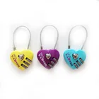 Gift Wholesale Red Heart Promotional Gift Combo Lock Love Lock Padlock