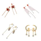 Wholesale varieties fashion star moon heart geometric model 925 silver needle charm earrings for women girls