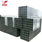 ASTM A500 GR.B 25x50 iron fence square steel black asian rectangular tube pipe