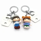 Wholesale custom factory manufacture cute hanging doll 3D plastic ABS cartoon keychain