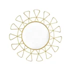 Mirror Decoration On Selling Gold Modern Designed Chic Irregular Decor Wall Mirror For Home Decoration
