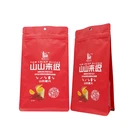 Custom Print Plastic Food Packaging Pouch Flat Bottom Potato Chip Bag