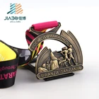 Jiabo manufacturer Tanzania metal cheap 3d custom logo sport medal sport medallion marathon