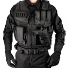 Wholesale Police Army Tactico Militar Security Airsoft Molle Military Tactical Safety Vest Black