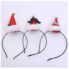 New design christmas headband santa claus hat hair band stylish christmas hair accessories supplies