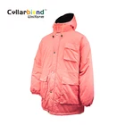 New design custom logo pink women reflective jacket with caps