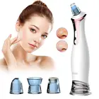 Skin Facial Pore Cleaner Electronic Blackhead Remover USB Rechargeable Beauty Device with 4 Replaceable Suction Probes