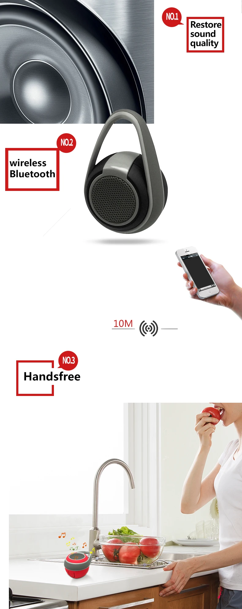 New Arrival Fashion Style Portable Bluetooth Speaker Array Speaker For Party - ANKUX.COM