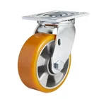 5 "swivel load carrying capacity 400KG aluminum core polyurethane Heavy duty Industrial caster wheel