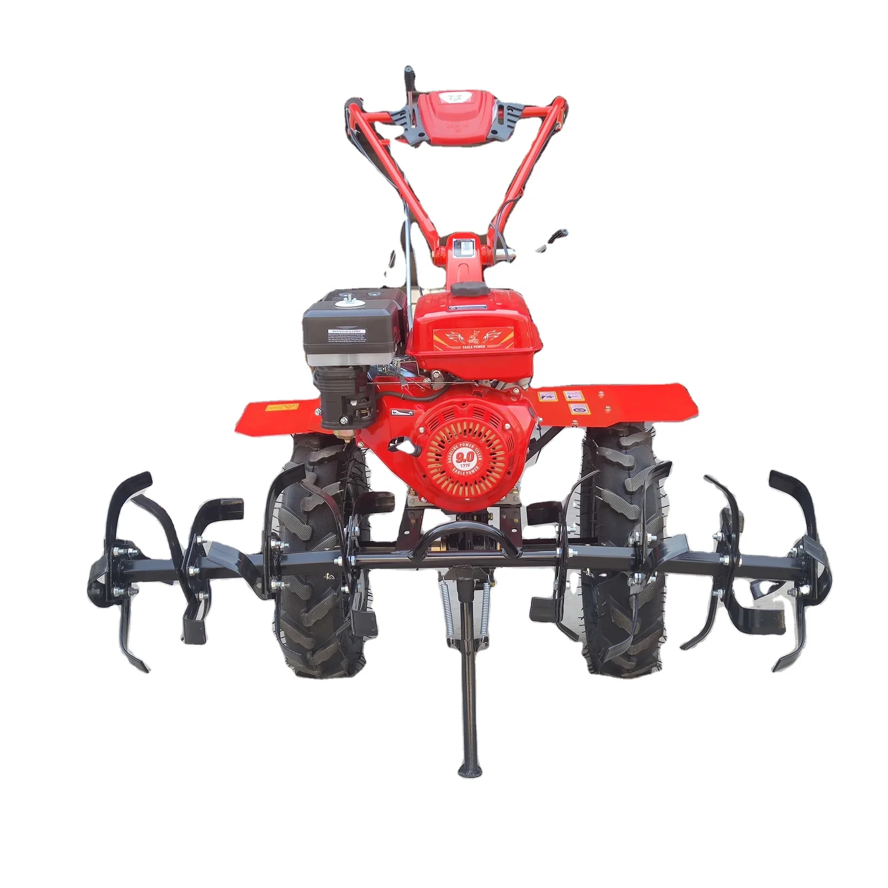 9hp Gearbox Drive Garden Rotavator Cultivator Tiller Agricultural