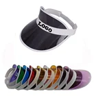 High Quality custom blackplastic transparent branded printed sun visors cap