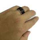Engagement Ring 2021 Unique Design Genuine Leather Engagement Wedding Couple Ring Trend Fashion Leather Ring