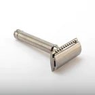 Kinghood Unisex Gun Black Single Blade Safety Body And Face Metal Shaving Razor