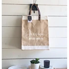 Eco Friendly Reusable shopping tote Custom Logo bag, Printed canvas Shopping Bag Canvas Tote jute bag