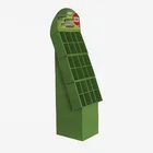 battery pack POS solution china production floor display shelves custom shelf with dividers standing display unit