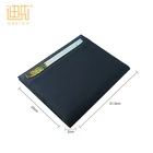 Customized Business Loose Leaf File Folder PU Leather A4 Portfolio Manager Document Organizer