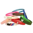 Custom logo Silicone Bracelets Motivational Silicone Rubber Wristbands