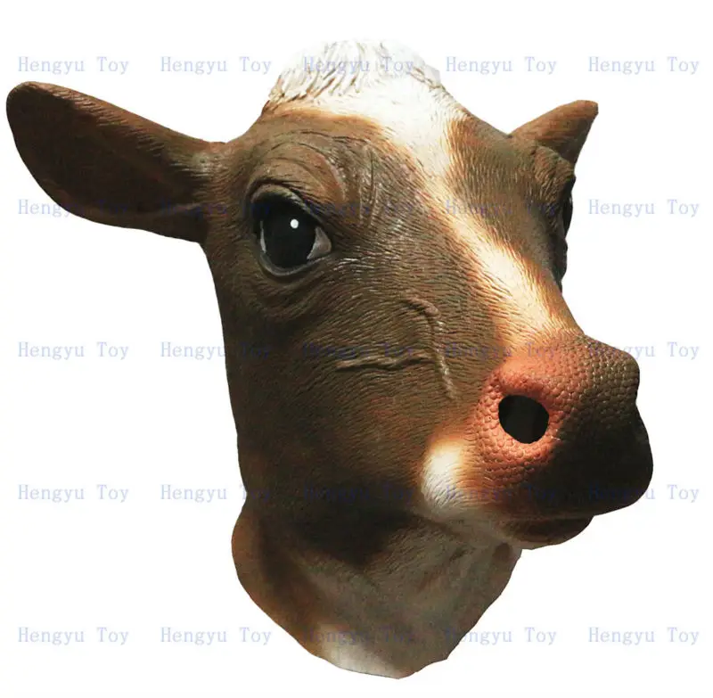 realistic cow mask